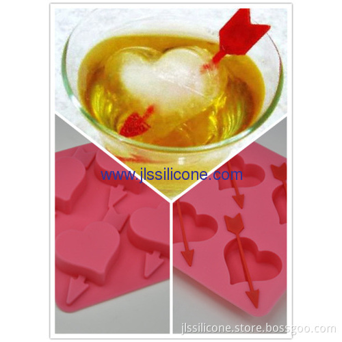 Sweet Heart Shaped Silicone Ice Maker Molds
